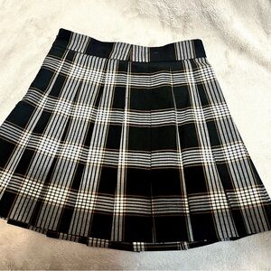 Sunday Best Plaid Mini Skirt in Black and White